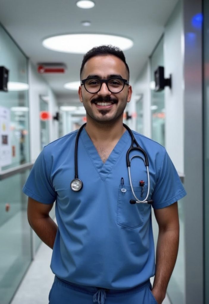 emergency nurse in action